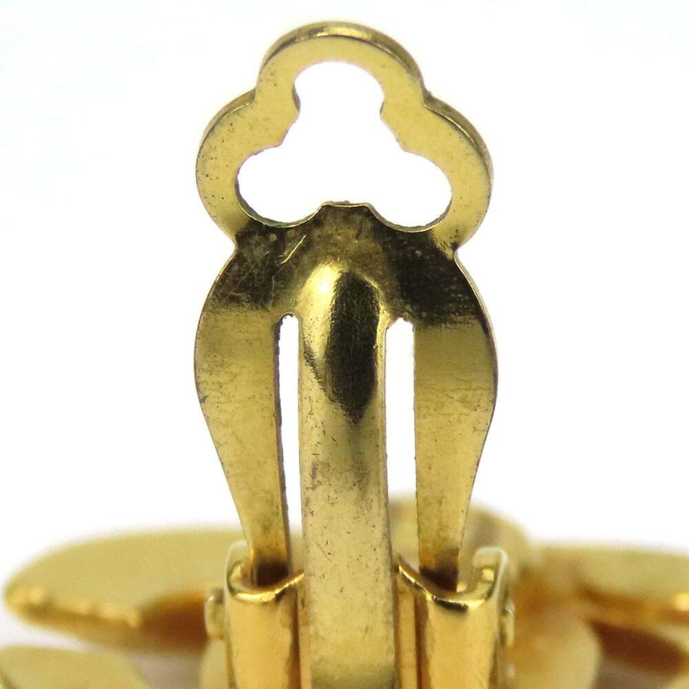 CHANEL Authentic Gold Logo Earrings - Picture 9 of 11